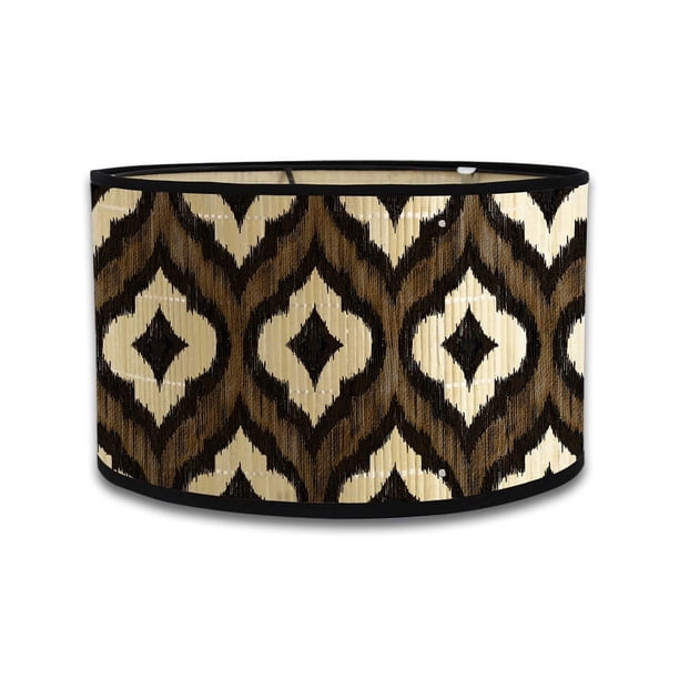 Accesorios de iluminación para decoración del hogar, lámpara de mesa, pantalla de lámpara, lámpara de sala de estar, pantalla de bambú, lámpara de noche para dormitorio, pantalla de lámpara impresa