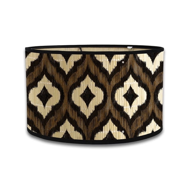 Accesorios de iluminación para decoración del hogar, lámpara de mesa, pantalla de lámpara, lámpara de sala de estar, pantalla de bambú, lámpara de noche para dormitorio, pantalla de lámpara impresa