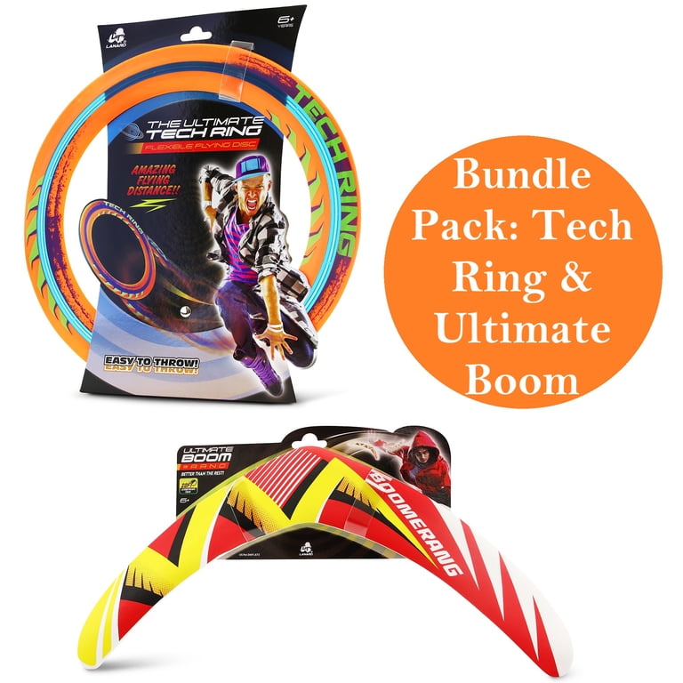 Lanard: Ultimate Bundle Pack - Boomerang & Tech Ring - 2 Flying