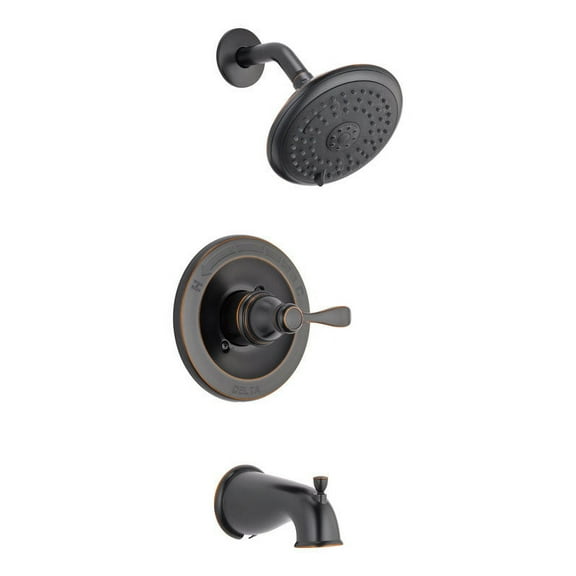 Delta 144984C-OB-A Porter Single-Handle 3-Spray Tub and Shower Faucet in Oil Rubbed Bronze (Valve Included)