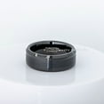 thumbnail image 4 of Beveled Tungsten Ring - 8mm Black Ion Plated Comfort Fit Tungsten Carbide Anniversary Band, 4 of 5
