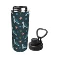 thumbnail image 2 of Picia Cute Turtle Pattern Water Bottle 18 oz Stainless Steel Insulated Bottles With Handle Leak Proof Gym Sport Water Jug BPA-free insulated kettle For Men Women Adults, 2 of 7