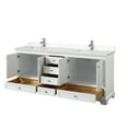thumbnail image 3 of Wyndham Collection WCS202080DWBWCUNSMXX Deborah 80" Free Standing Double Basin Vanity Set, 3 of 7