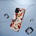 thumbnail image 5 of DistinctInk Tough Case for Apple iPhone 14 (6.1" Screen), Compatible with MagSafe Charging - Valentine's Day Norwegian Lundehund Puppy, 5 of 6
