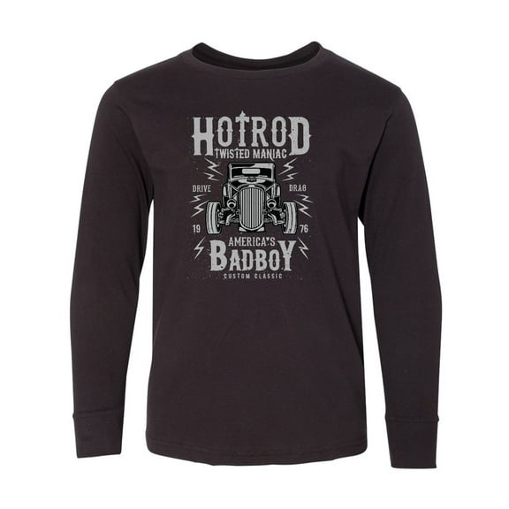 Inktastic Twisted Hotrod Long Sleeve Youth T-Shirt