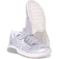 thumbnail image 5 of Geox J Spaziale Kid's Mesh Slip On Light Up Trainers In Silver Size 3.5, 5 of 6