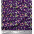 thumbnail image 1 of Soimoi Rayon Fabric Dot,Leaves & White Flower Floral Printed Fabric 1 Yard 56 Inch Wide, 1 of 1