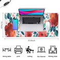 thumbnail image 5 of Long Mouse Pads for Desk,Pioneer Flower Floral Print Pattern Desk Mats on Top Of Desks, Desk Mouse Pad Extra Large with 3mm Non-Slip Base and Stitched Edge for Gaming,Office,Work,Home 35.4"x15.7", 5 of 6