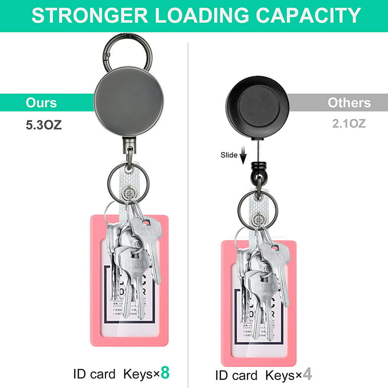 Shop Heavy Duty Retractable Id Holder Steel with great discounts
