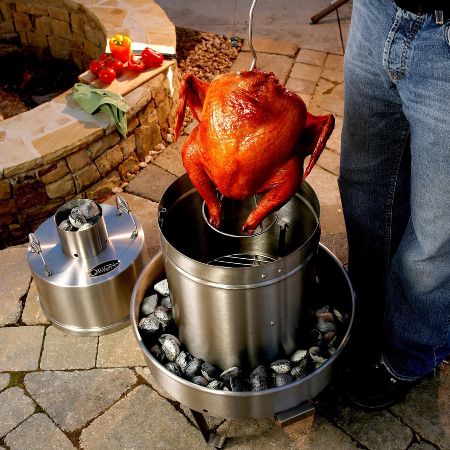 Orion Cooker OC-CKR01 Original Outdoor Convection Cooker Barbecue Smoker Fryer