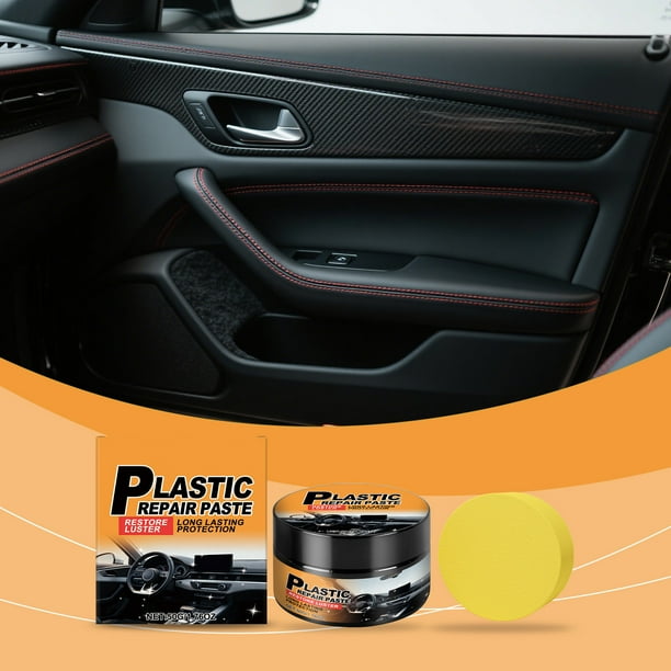 Pasta de reparación de plástico | Pomada avanzada para el cuidado del cubo de ruedas | Reparación del buje de rueda del coche Removedor de desgaste por el óxido | Crema reacondicionadora de plástico