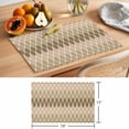 thumbnail image 6 of Abstract Art Placemats Set of 6, Brown Khaki Ombre Geometric Wavy Lines Non-Slip Place Mats Washable Table Mats for Kitchen Dining Table Decorations Indoor/Outdoor, 6 of 9