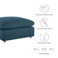 thumbnail image 2 of Modway Commix Modern Down Filled Overstuffed Fabric Ottoman in Azure, 2 of 9