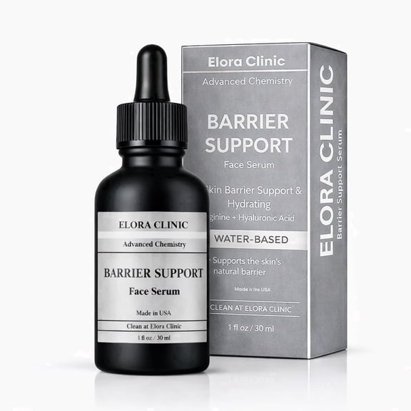 Elora Clinic skin barrier repair serum -l arginine for face - skin barrier repair for face - face skin barrier support moisturizer - oil free skincare