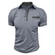 thumbnail image 4 of Blusa y camisa de manga corta con cuello vuelto para hombre, color liso, con solapa, botón y bolsillo, informal, a la moda, blusa para hombre, 4 of 7