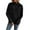 Black, variant on Enjoytime Sweatshirt for Women Fashion Solid Color Long Sleeve Pullover Tops Casual Loose Womens Crewneck Sweatshirt with Pockets Green M