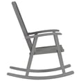 thumbnail image 3 of vidaXL Rocking Chair with Cushions Grey Solid Acacia Wood, 3 of 5