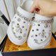thumbnail image 1 of Accesorios para zapatos Hebilla para zapatos Juego de cadena de diamantes de imitación de metal con perlas Hebilla decorativa con forma de flor para zapatos, 1 of 6