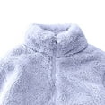 thumbnail image 7 of Ruyang Girls Sherpa Fleece Jacket Kids Mock Neck Zip Up Fuzzy Coat Fall Winter Warm Soft Cozy Long Sleeve Furry Outwear, 7 of 7