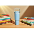 thumbnail image 1 of MAINSTAYS 30oz Stainless Steel Tumbler Blue. size: 9.48inch (H) * 3.14inch ( Dia), 1 of 8