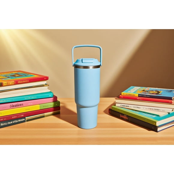 MAINSTAYS 30oz Stainless Steel Tumbler Blue. size: 9.48inch (H) * 3.14inch ( Dia)