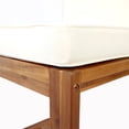 thumbnail image 4 of Kynora Modern Outdoor Patio Dining Chairs with Cushions, Acacia Wood, Beige + Teak, Set of 2, 4 of 12