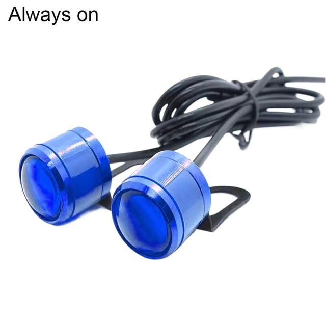 Motorcycle LED Eagle Eye Light Front Headlight Rearview Mirror Flashing Light