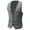 Light Gray, variant on DISHAN Fashion Men Solid Color V Neck Sleeveless Button Pocket Blazer Suit Waistcoat