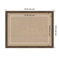 thumbnail image 5 of Kate and Laurel Framed Fabric Pinboard 26 x 20, White Scalloped Edge Printed Linen Classic Bulletin Board for Use as a Vision Board or Wall Organization, Florence Medium Brown Frame, 5 of 8