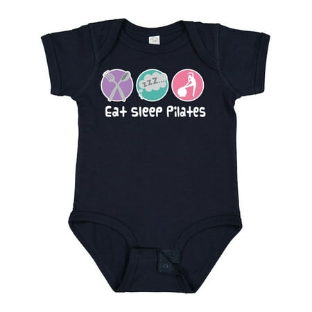 

Inktastic Eat Sleep Pilates Gift Baby Girl Bodysuit