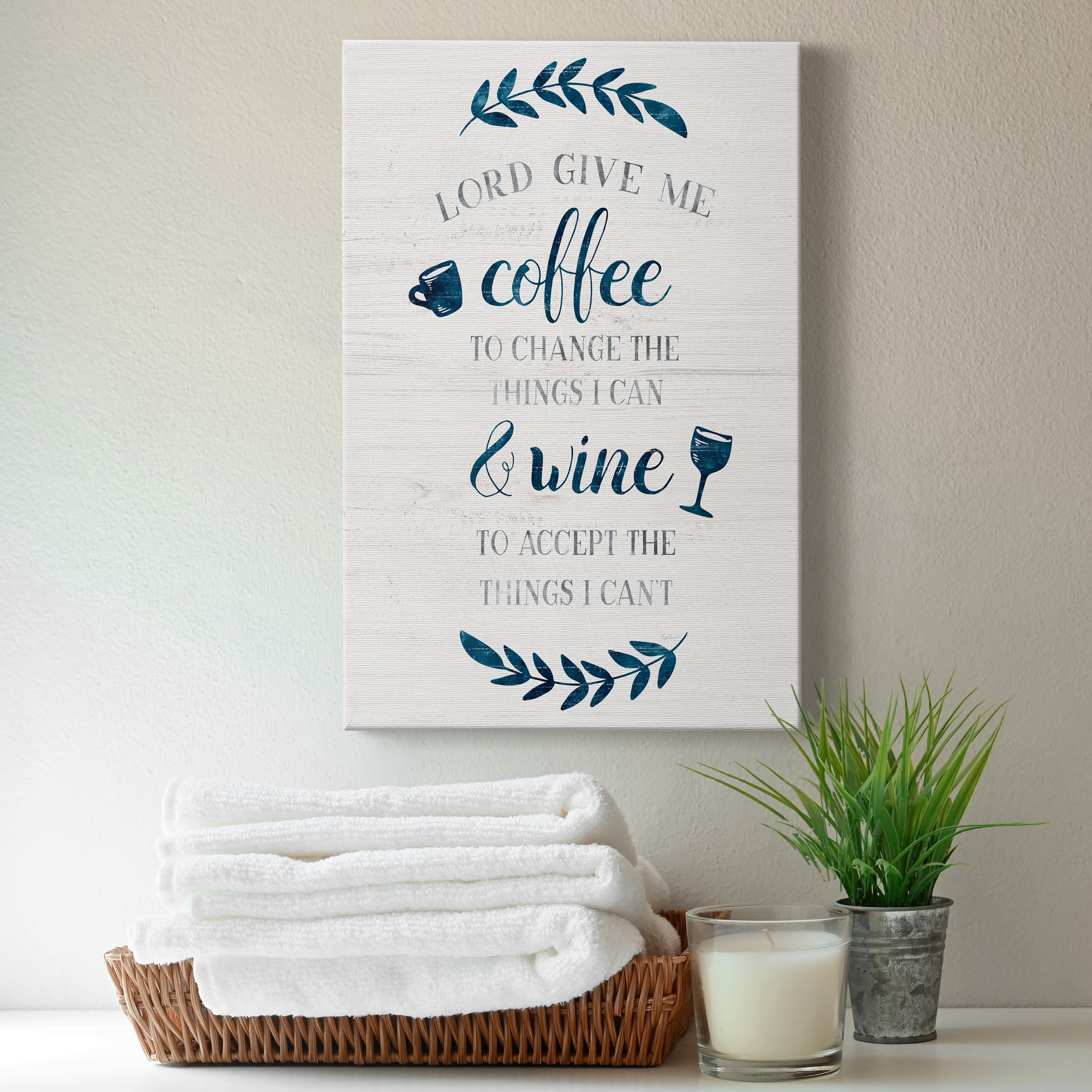 Coffee & Wine Premium Gallery Wrapped Canvas - Ready to Hang - 24 x 36