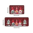 thumbnail image 3 of AJKSFHIU Christmas Kitchen Mats, Merry Christmas Kitchen Rugs Set of 2,Red Black Buffalo Plaid Christmas Kitchen Decor, Gnome Truck Xmas Decorations for Floor,Bathroom,Living Room,Doorway, 3 of 9