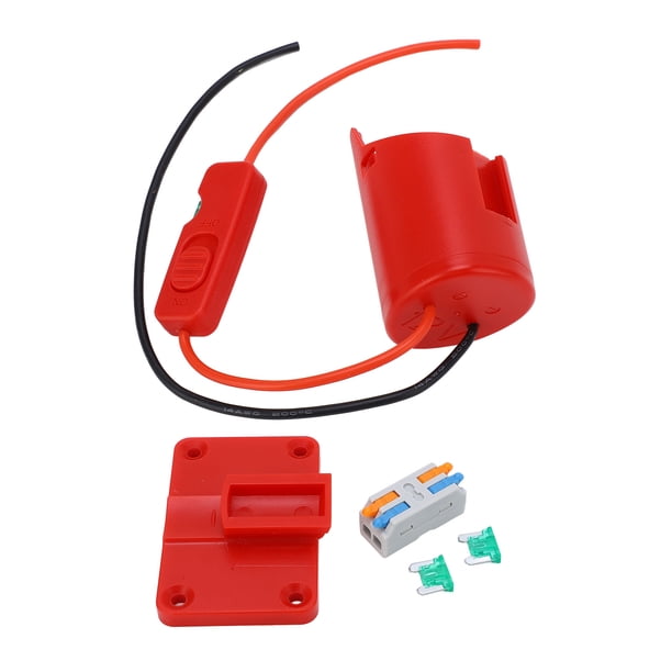 Adaptador de batería de litio, adaptador de batería de litio de 12 V, adaptador de batería para herramientas eléctricas, adaptador de batería para herramientas V, confiable y duradero