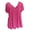 Hot Pink, variant on Vhkiploz Plus size Summer Tops for Womens Casual Short Sleeve T-Shirts Loose Floral Blouse Lightweight Pullover Tunic Top