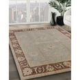 thumbnail image 3 of Ahgly Company Machine Washable Indoor Square Industrial Modern Dark Almond Brown Area Rugs, 3' Square, 3 of 7