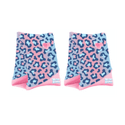 Water Stars Inflatable Arm Bands / Water Wings -  Pink Leopard Design - For Ages 2 and up - Unisex