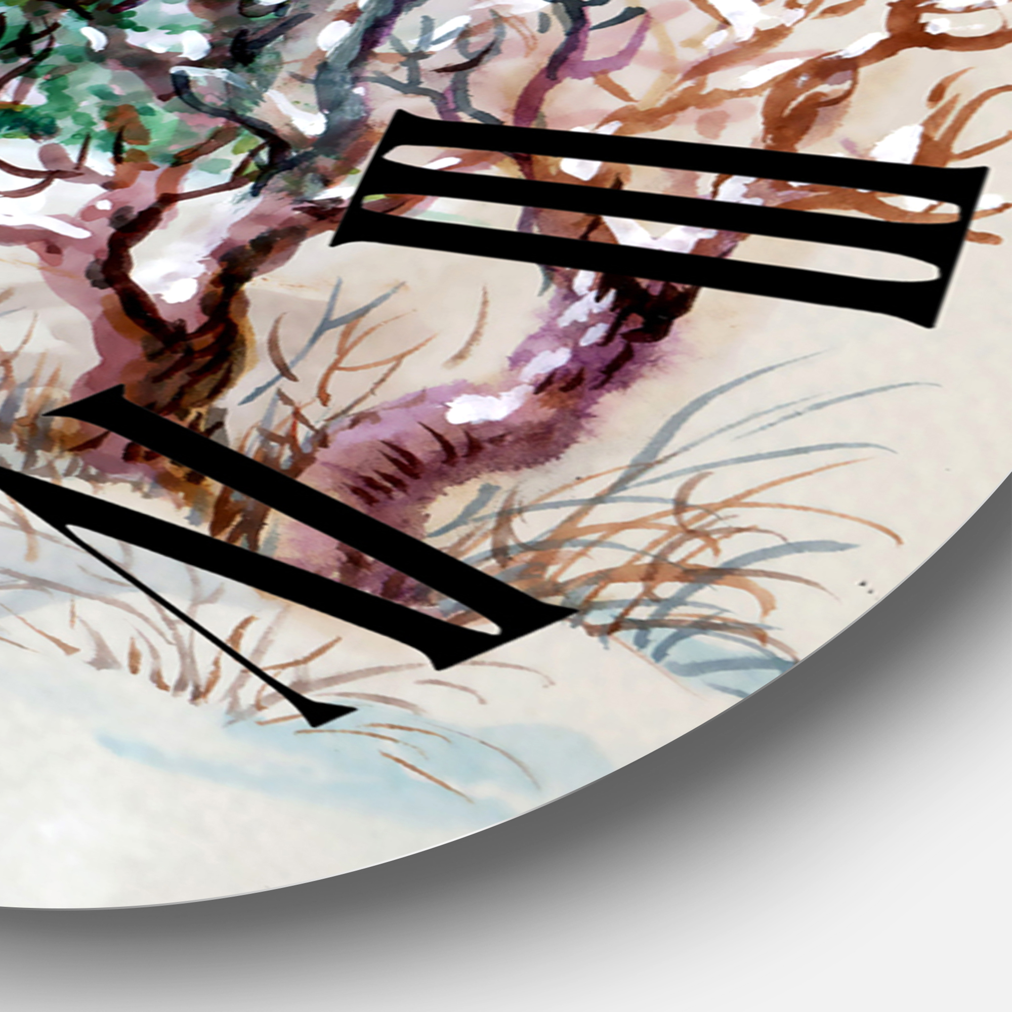Designart 1 in Quartz Traditional Wall Clock