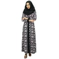 thumbnail image 6 of Bimba Womens Muslim Pashmina Maxi Abaya Dress Floral Jilbab With Hijab, 6 of 6