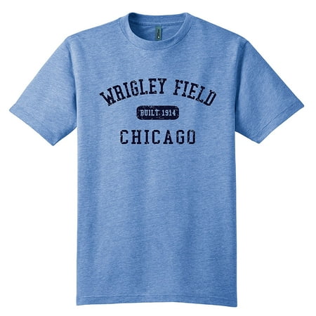Wrigley Field Chicago T-Shirt Tri Blend Lt. Blue 9729