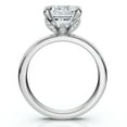 thumbnail image 2 of Pompeii 2.05Ct Emerald Cut Certified Diamond Hidden Petal Engagement Ring Gold Lab Grown, 2 of 7