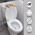 thumbnail image 4 of HELLHERO Toilet Seat Lid Cover Set Stretch & Non-Slip Toilet Top Cover Stays in Place 2-Piece Blue Hat Calf, 4 of 8