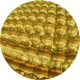 thumbnail image 1 of Ahgly Company Indoor Round Patterned Saffron Yellow Area Rugs, 4' Round, 1 of 6