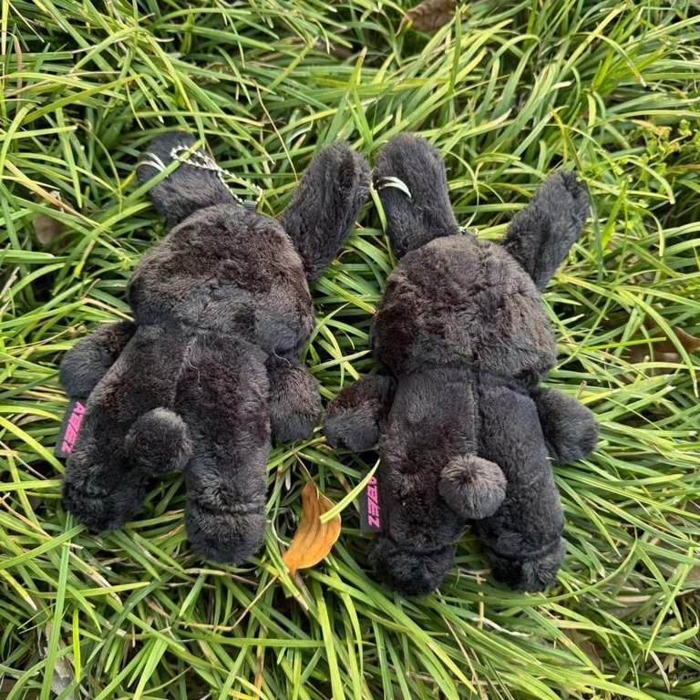 19cm Kpop ATEEZ MITO Plush Keyring Black Rabbit Plush Doll