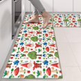 thumbnail image 2 of Kitchen Rugs Sets Of 2,White Christmas Gnome Pattern Anti Fatigue Kitchen Mat Rugs Non Slip Washable,Decorative Kitchen Floor Mats for Kitchen,Sink,Laundry,17"X47", 2 of 5