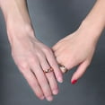 thumbnail image 4 of Classic Wedding Rings For Men Women Rose Gold Anniversary Promise Band, 4 of 7
