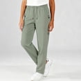 thumbnail image 6 of Beeswan Pants for Women Over 50 Stretch Active Women's Ultra Stretch Breathable Casual Quick Drying Comfy Fit Pants Army Green M, 6 of 6