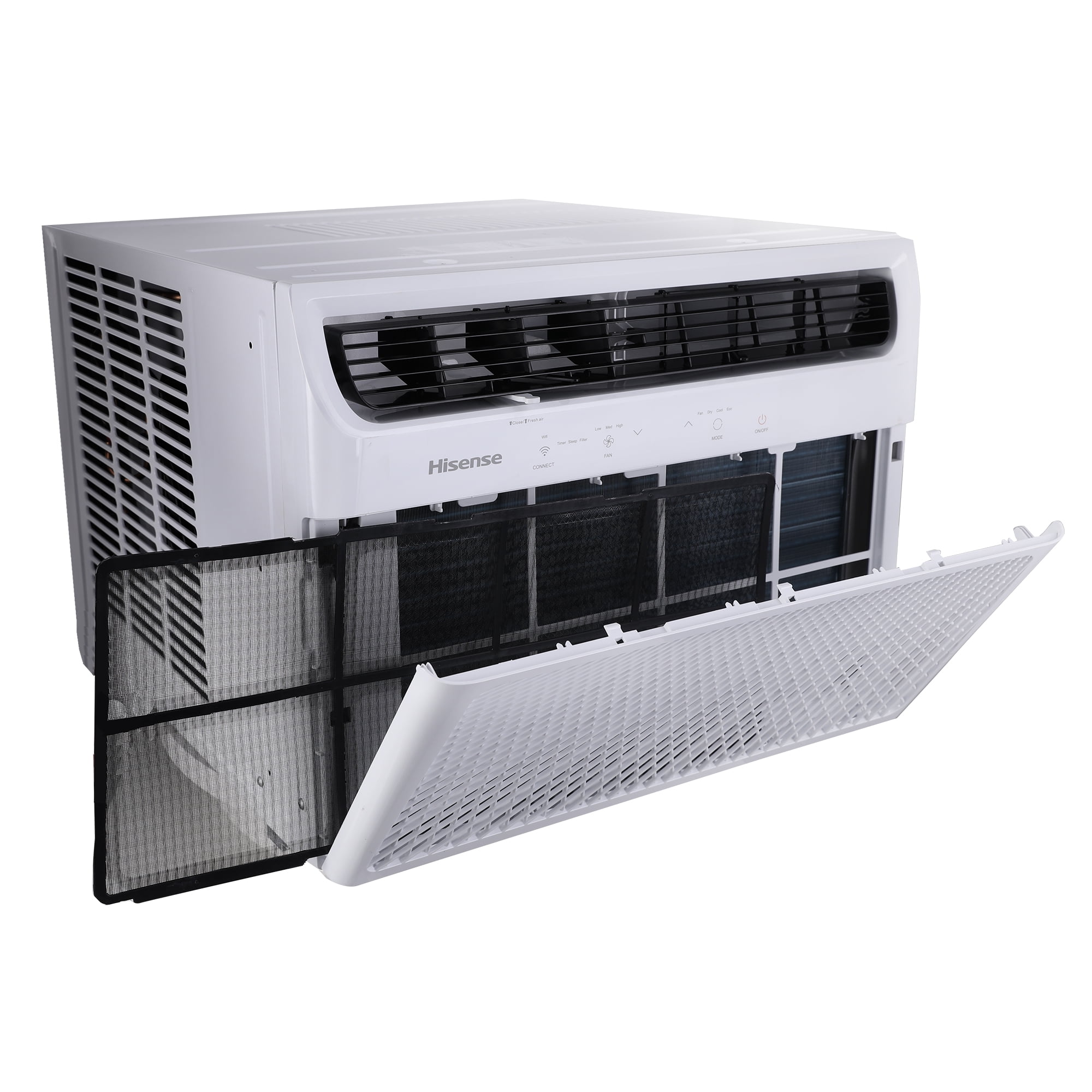 Hisense 10,000 Btu 115 V 450 Sq ft Window-Mount Air Conditioners, White