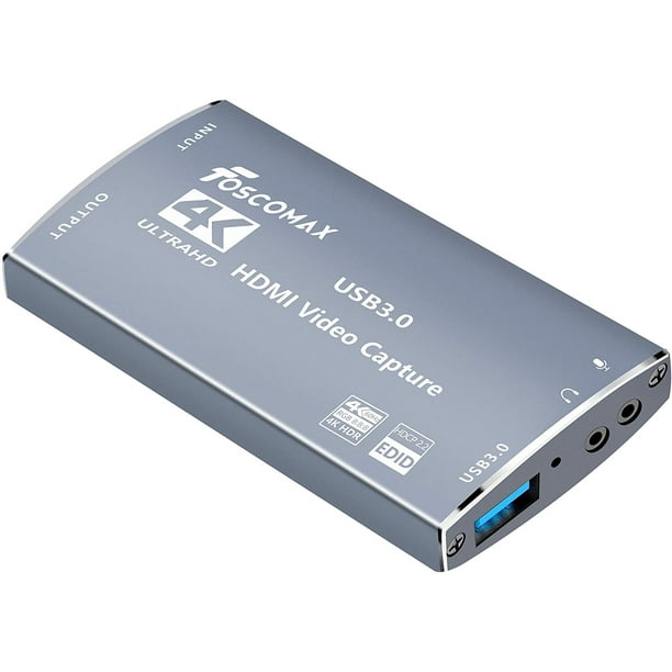 Carte de capture vidéo HD compatible HDMI, streaming pour PS4 5 Nintendo  Switch, 1080P, 60fps, USB 3.0, sortie en boucle