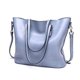 thumbnail image 1 of Bolsos de mujer para mujer Bolsos grandes de piel encerada con aceite Re, Bolso azul cielo, 1 of 5