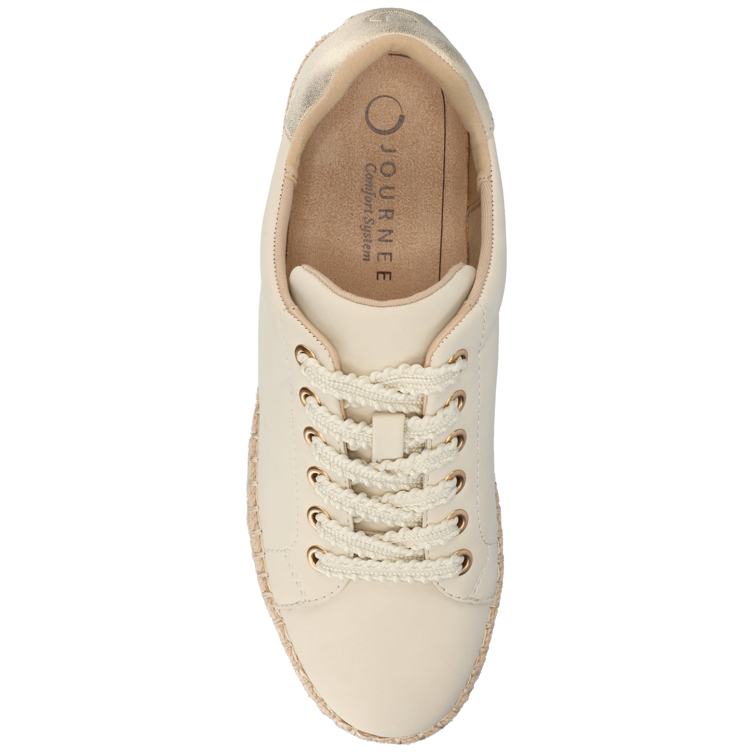 Journee Women's Cosima Esapdrille Round Toe Lace Up Sneakers